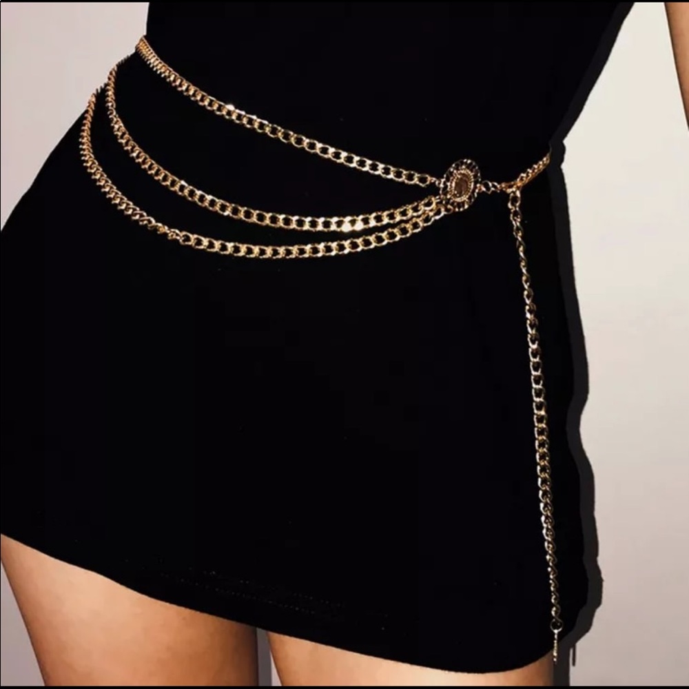 🔴GOLD CHAIN WAIST BELT